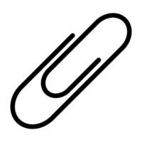 Paperclip office concept, Paper Clip Icon Simple Symbol Attachment Organization vector