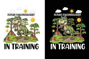 Dinosaur tshirt design vector