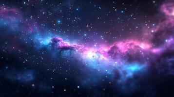 Cosmic nebula swirls in deep space photo