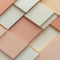 Abstract geometric pattern of overlapping squares in pastel colors photo