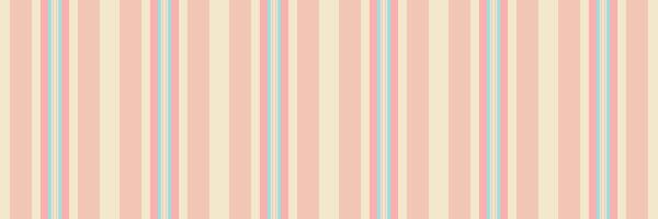 Multicoloured seamless vertical textile, basic background texture . Post pattern lines fabric stripe in light and red colors. vector