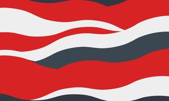 Abstract red, white, and dark gray wavy pattern. Dynamic, modern design ideal for website backgrounds, presentations, or textile prints. Evokes movement, energy, and fluidity. vector