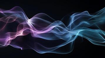 Abstract flowing waves of color photo