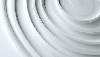Abstract white concentric circles design photo