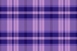 Teenager check texture fabric, stripe background seamless. Selection textile plaid tartan pattern in indigo and pastel colors. vector