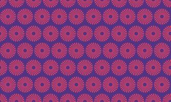 Vibrant pink sunburst pattern on deep purple background. Perfect for textiles, website backgrounds, or any design needing a retromodern feel. vector