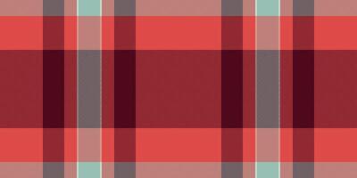 Summertime pattern check textile, expensive fabric plaid . Man texture seamless background tartan in red and pastel colors. vector