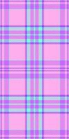 Improvement check fabric seamless, greeting texture tartan textile. Regular background plaid pattern in pink and violet colors. vector