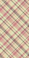 Cover plaid fabric , length check texture textile. Nice seamless background tartan pattern in light and red colors. vector