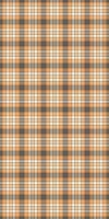 Tradition texture seamless background, female check plaid. Invite textile pattern tartan fabric in orange and grey colors. vector