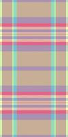 Pastel plaid pattern, perfect for textile design, website backgrounds, or crafting projects. Soft, cheerful colors evoke feelings of comfort and spring. vector