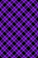 Vibrant purple and black plaid pattern. Perfect for textile design, fashion, website backgrounds, or any project needing a bold, geometric texture. vector