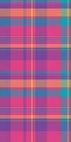 Genuine background texture check, xmas textile plaid . Expensive pattern tartan seamless fabric in pink and red colors. vector