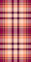 Vibrant peach and burgundy plaid pattern. Perfect for textile design, website backgrounds, or autumnal themed projects. vector