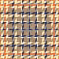 Warm autumnal plaid pattern. Perfect for textile design, fashion, home decor, and seasonal projects. The intersecting lines create a cozy and classic feel. vector
