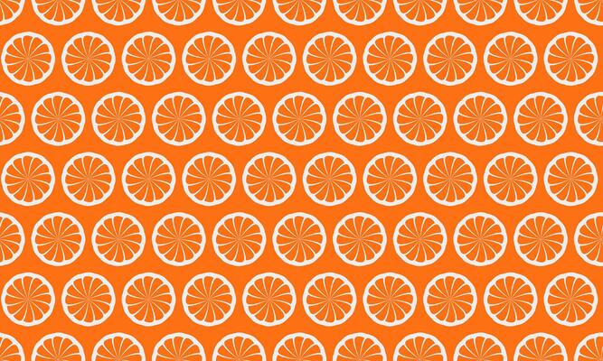 Vibrant orange slice pattern, perfect for branding, websites, or textile design. A cheerful and refreshing graphic with a minimalist style conveys energy and summer vibes.