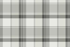 Square check seamless tartan, 1940s pattern plaid . Lumberjack textile background texture fabric in grey and silver colors. vector