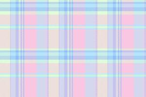 Shirt plaid textile pattern, checked check texture tartan. Napkin fabric seamless background in light and blue colors. vector