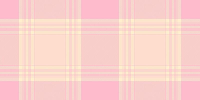 Soft pastel pink and cream plaid pattern. Ideal for backgrounds, textiles, or feminine designs. Subtle texture and gentle color palette evoke feelings of calm and serenity.