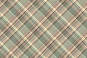 Chic check textile background, cloth seamless pattern. Surface plaid fabric texture tartan in pastel and light colors. vector