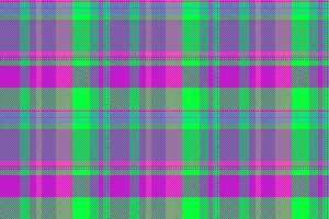 Handkerchief textile fabric check, graceful texture tartan. Image pattern background plaid seamless in teal and purple colors. vector