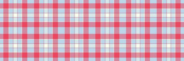 Seamless pastel pink and light blue plaid pattern. Perfect for textile design, website backgrounds, or scrapbooking projects. vector