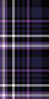 Elegant purple and black plaid pattern. Perfect for textile design, fashion, or website backgrounds. This richly textured image evokes a sense of sophistication and timeless style. vector