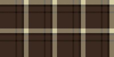 Elegant brown and beige plaid pattern. Perfect for textile design, fashion, or autumnal backgrounds. This timeless texture evokes warmth and sophistication. vector