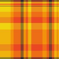 Vibrant autumnal plaid pattern in warm oranges and yellows. Perfect for textile design, fallthemed projects, or adding a touch of cheerful energy to any design. vector