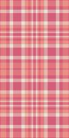 Seamless pastel pink and peach plaid pattern. Perfect for textile design, backgrounds, or website design. vector