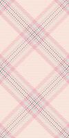 Delicate pink and cream plaid pattern. Perfect for textile designs, fashion, scrapbooking, or website backgrounds. This soft, romantic texture evokes feelings of warmth and femininity. vector