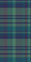 Strong pattern seamless textile, stroke plaid texture check. Eps fabric background tartan in cyan and green colors. vector