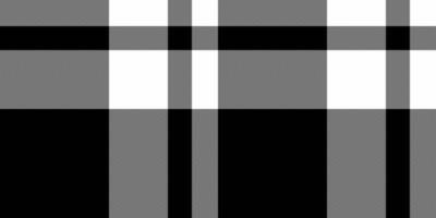 Stylish monochrome plaid pattern. Geometric textile design in black, white, and gray. Perfect for website backgrounds, fashion, or packaging. Represents order, structure, and modern aesthetics. vector
