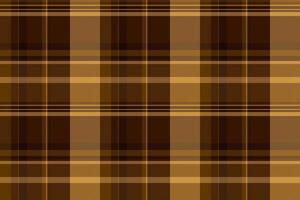 Elegant brown and tan plaid pattern. Perfect for textile design, autumnal projects, or as a subtle background. This seamless texture offers versatility sophistication. vector