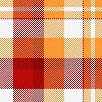 Vibrant autumnal plaid pattern in warm oranges and reds. Perfect for textile design, fallthemed projects, or adding a touch of cozy style to your designs. vector