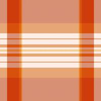 Vibrant orange and white plaid pattern. Perfect for textile design, website backgrounds, or packaging. Evokes feelings of warmth, comfort, and rustic charm. Ideal for autumnal or summer themes. vector