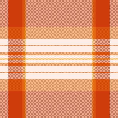 Vibrant orange and white plaid pattern. Perfect for textile design, website backgrounds, or packaging. Evokes feelings of warmth, comfort, and rustic charm. Ideal for autumnal or summer themes.