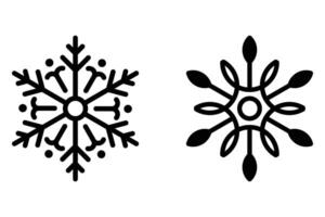 Snow Icon Minimalist Snowflake Logo Design vector