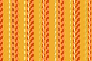 Cive textile pattern texture, installing background fabric vertical. Werformance seamless stripe lines in amber and red colors. vector