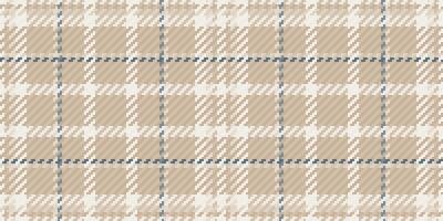 Elegant beige and blue plaid pattern. Perfect for textile designs, apparel, home decor, or website backgrounds. Subtle texture adds visual interest. vector