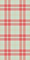 Pastel pink and mint green plaid pattern. Seamless textile texture ideal for backgrounds, website design, or fashion projects. Evokes feelings of spring, freshness, and gentle style. vector