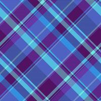 Vibrant diagonal plaid pattern in shades of purple and blue. Perfect for textile design, fashion, website backgrounds, or any project needing a stylish and modern geometric texture. vector
