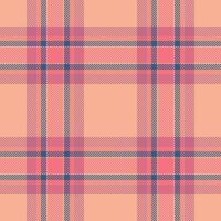 A soft, pastel peach and rose plaid pattern. Perfect for textile design, fashion, websites, and branding, this seamless texture offers a subtle yet stylish aesthetic. vector