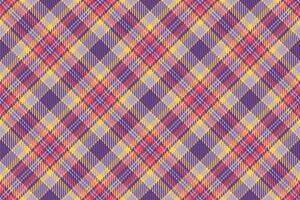 Workshop check background plaid, strip tartan texture pattern. Rich fabric textile seamless in violet and pastel colors. vector