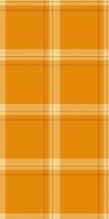 Warm autumnal plaid pattern in rich orange and cream. Perfect for textile design, website backgrounds, or seasonal branding. This simple yet elegant texture evokes feelings of comfort and warmth. vector