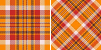 Vibrant autumnal plaid patterns in warm orange, red, and brown hues. Perfect for fallthemed designs, textiles, and backgrounds. vector