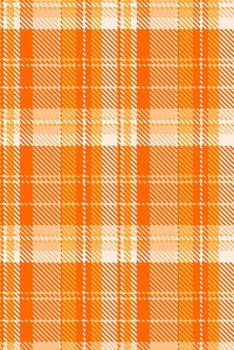 Vibrant orange and white plaid pattern. Perfect for textile design, autumnal themes, or adding a bold, energetic touch to your projects. vector