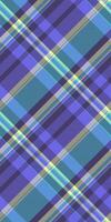 Card pattern tartan check, uk textile fabric texture. Stripe background seamless plaid in indigo and cyan colors. vector