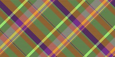 Painting check fabric background, official tartan seamless. Micro texture plaid pattern textile in dark and green colors. vector
