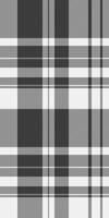 Classic black and white plaid pattern. Subtle texture, versatile design ideal for fabric, textile, apparel, or website backgrounds. vector